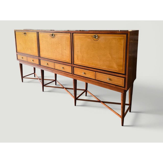 Mid-Century Modern Italian Sideboard in Teak, 1957 For Sale - Image 6 of 18