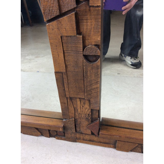 Mid Century Modern Long Rectangular Wall Mirror by Pueblo From Lane Furniture For Sale - Image 10 of 18