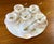 Circa 1930s Vintage White Agate Tea Cup, Saucer and Tray Set- 19 Pieces For Sale - Image 12 of 12
