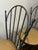 Late 20th Century Pair Charleston Forge Gray Wrought Iron Arched Swivel Bar Stools For Sale - Image 6 of 12