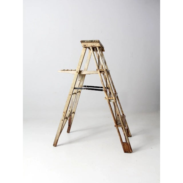 Antique Wooden Ladder For Sale - Image 10 of 13