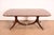 Wood Baker Furniture Georgian Banded Mahogany Double Pedestal Extension Dining Table | Newly Refinished For Sale - Image 7 of 13
