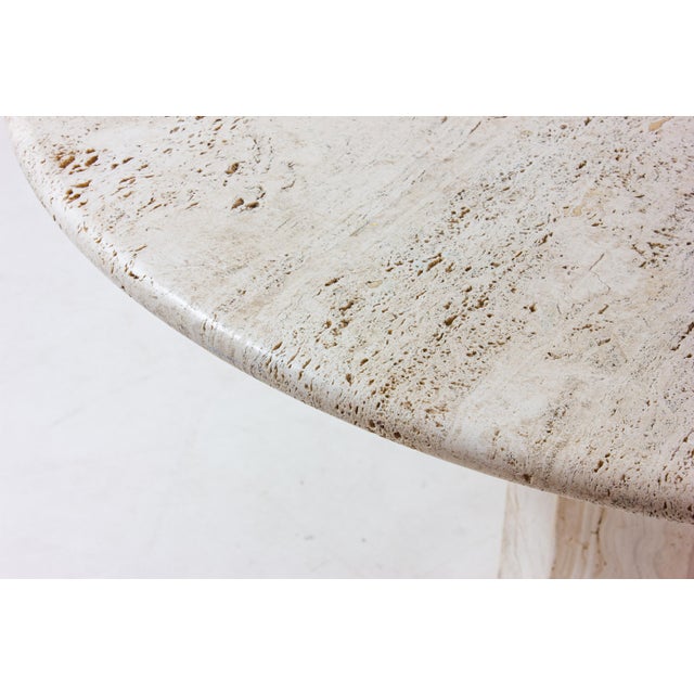 Organic Travertine Dining Table, Italy, 1970s For Sale - Image 9 of 18