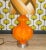 Glass Vintage Floor Lamp in Orange, 1970s For Sale - Image 7 of 10