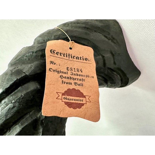 Balinese Artist, Carved Elephant Head, 1970s, Wood For Sale - Image 9 of 14