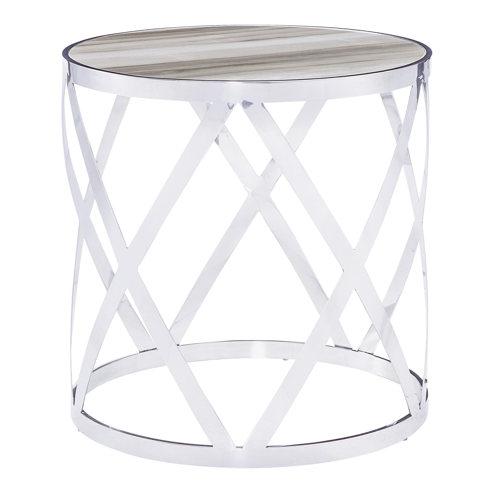 Blink Home Cream Side Table Chairish