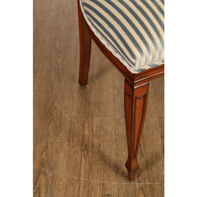 Wood Hepplewhite Style Quality Set of Four Shield Back Dining Chairs For Sale - Image 7 of 18