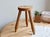 Rustic Vintage Tripod Stool in Light Raw Wood, 1970s For Sale - Image 3 of 7