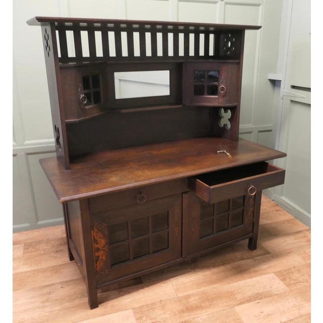 Arts anf Crafts Oak Sideboard by Leonard Wyburd for Liberty & Co., 1890 For Sale - Image 4 of 8