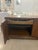 Mid-Century Modern Vintage Mastercraft Credenza Sideboard 1970s Burl Wood & Brass Tassel Pulls For Sale - Image 3 of 17