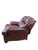 2000 - 2009 Hancock & Moore Burgundy Leather Chair and Ottoman With Nailhead Trim For Sale - Image 5 of 12