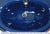 Navy Blue 1999 Vintage Kohler Revival Dark Navy Blue Vitreous China Pedestal Sink With Kohler Faucet For Sale - Image 8 of 18