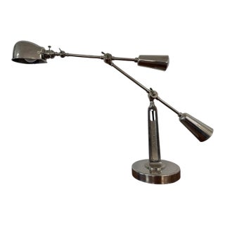 Ralph Lauren Home Rl '67 Polished Nickel Boom Arm Desk Lamp For Sale