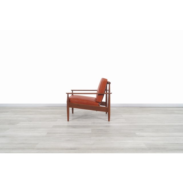 Danish Modern Leather and Walnut Lounge Chairs by Hans C. Andersen For Sale - Image 9 of 13