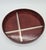Art Deco Round Dark Veneer Tray with Metal Decoration, 1930s For Sale - Image 4 of 9