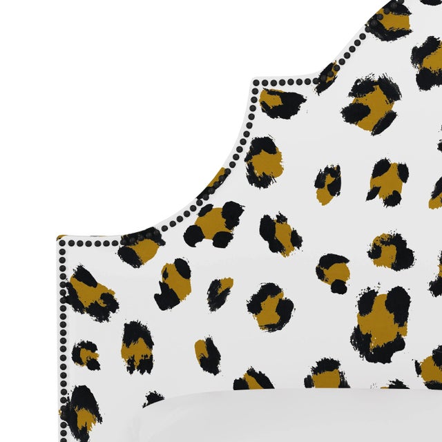Not Yet Made - Made To Order Halsted Bed in Ochre Brush Cheetah, Full For Sale - Image 5 of 6