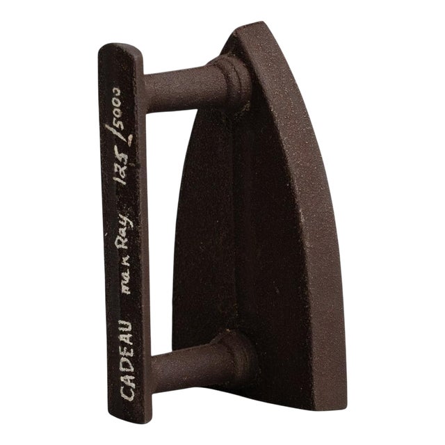 Man Ray, Le Cadeau Surrealist Sculpture, 1974, Iron For Sale