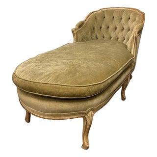 1920s French Chaise Lounge Rococo Revival / Victorian For Sale