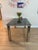 CB2 Smoked Glass Dining Table For Sale - Image 4 of 6