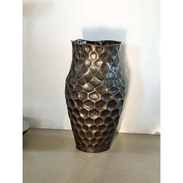 Italian Sculptural Copper Umbrella Stand from Attualità Casa Milano, 1950s For Sale - Image 9 of 12