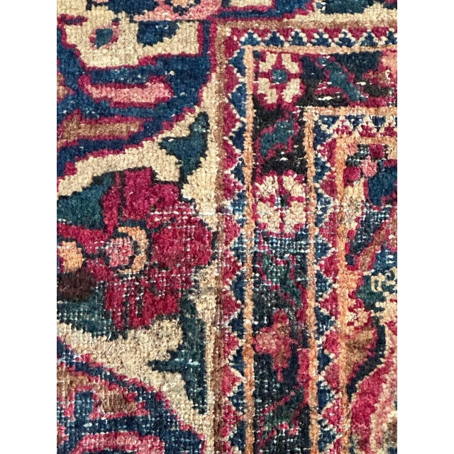 Antique Yazd Rug, 1890s For Sale - Image 10 of 18