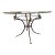 Vintage Hollywood Regency Dolphin / Koi Fish Glass Dining Table – 48” Round For Sale