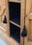 Wood Antique Early 1900s Oak Console Cabinet With Doors, Shelves and a Marble Top For Sale - Image 7 of 18