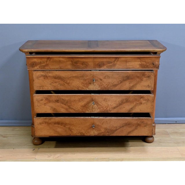 Early 19th Century Restoration Cherrywood Chest of Drawers For Sale - Image 12 of 18