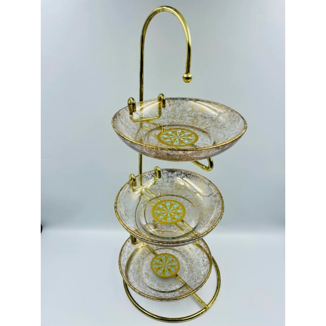 Georges Briard Vintage Georges Briard Gold Leaf Tower - 4 Piece Set For Sale - Image 4 of 10