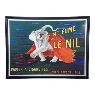Original 1912 Cappiello Leonetto Je Ne Fume Que Le Nil Smoking Cigarettes Poster For Sale