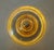 Space Age flush mount ceiling light featuring a hand-blown bubble glass dome and brass fittings. The textured glass...