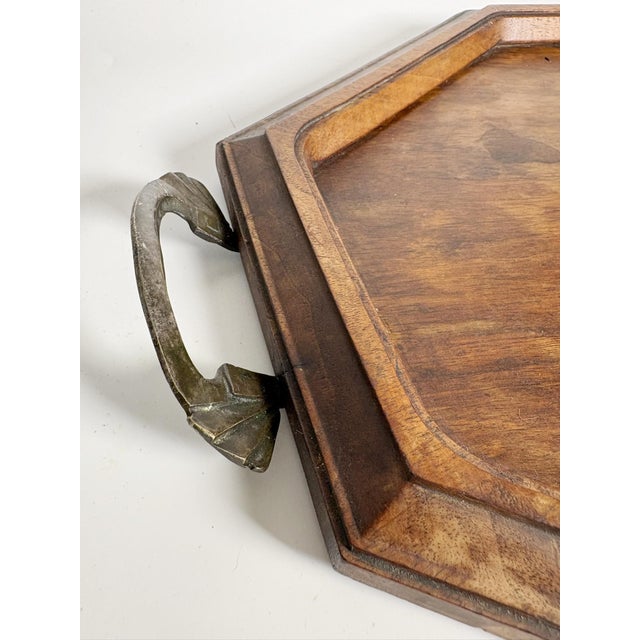 20th Century Wooden and Metal Tray, France For Sale - Image 6 of 12