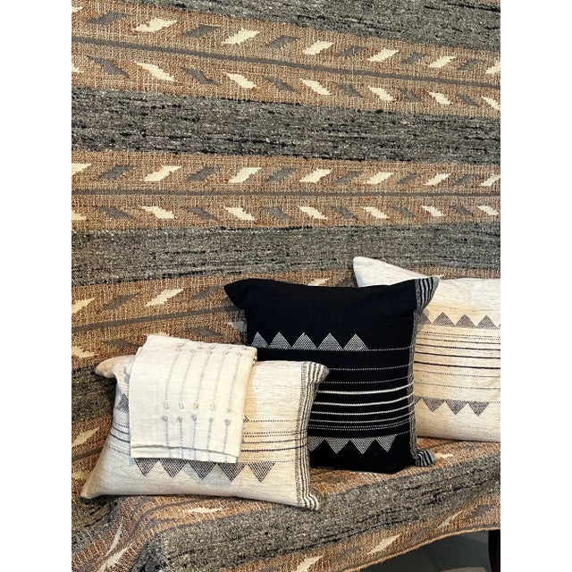 Kora White Small Lumbar Pillow For Sale - Image 4 of 4