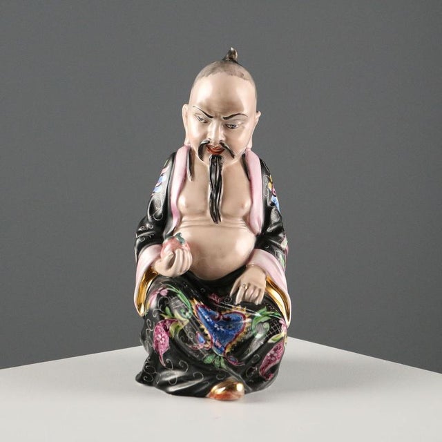 Antique Hand-Decorated Figurine by G. Tripi For Sale - Image 12 of 12