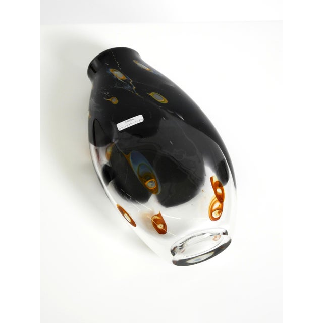 Signed Crystal Glass Vase by Louis Leloup for Val Saint Lambert, Belgium, 1970s For Sale - Image 12 of 18