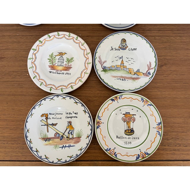 Vintage 1967 French La Révolution Hand-Painted Stoneware Dinnerware Set, 49 Pieces For Sale - Image 13 of 15
