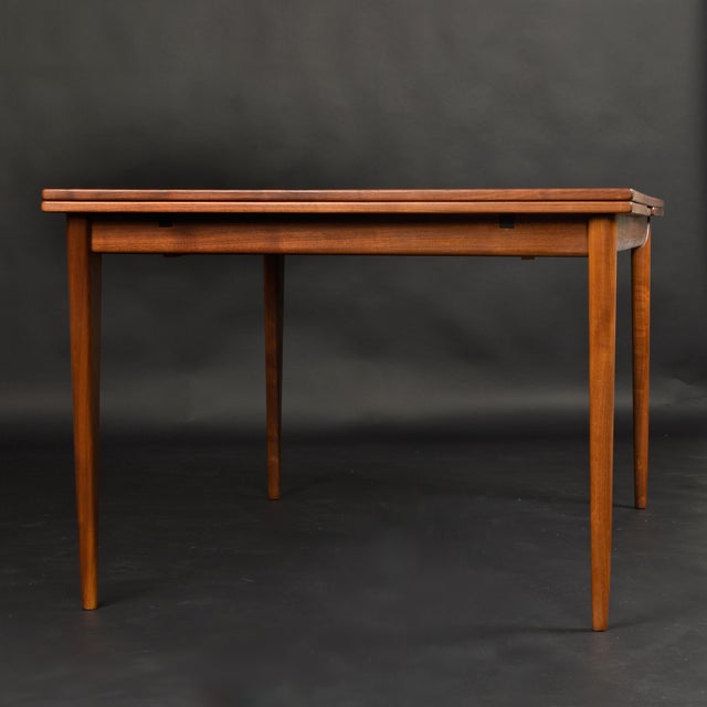 Brown Large Niels Otto Møller Extendable Danish Teak Dining Table for j.l. Møller For Sale - Image 8 of 16