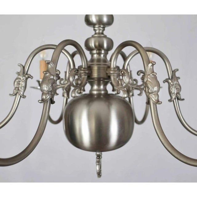 White Flemish Chandelier with Fish For Sale - Image 6 of 6