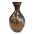 Vintage Mandette Metallic Bronze & Copper Raku Pottery Vessel For Sale
