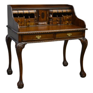 Legacy Escritoire Secretary Desk - Brown Walnut For Sale