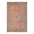 Shabby Chic Persian Kashan Peach/Brown Wool Rug - 7'10'' X 11'0'' For Sale