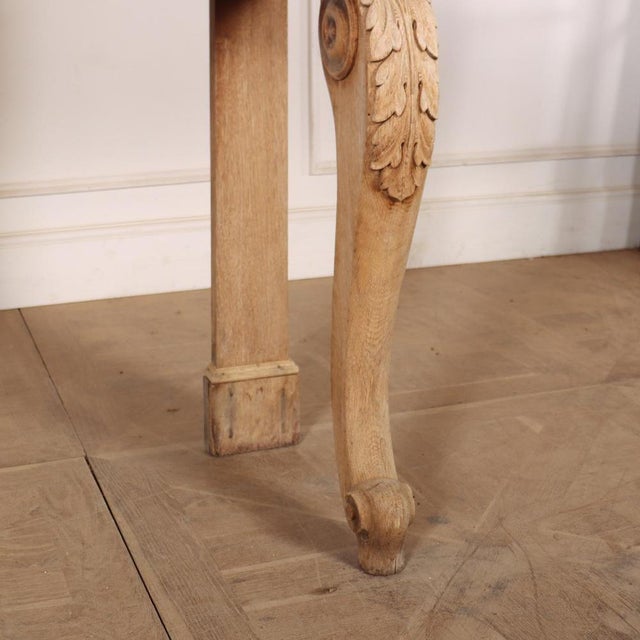 Scottish Bleached Oak Console For Sale - Image 5 of 8