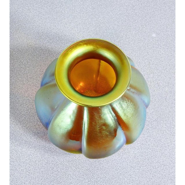 Myra Series Vase in Iridescent Glass from WMF, 1930s For Sale - Image 4 of 7