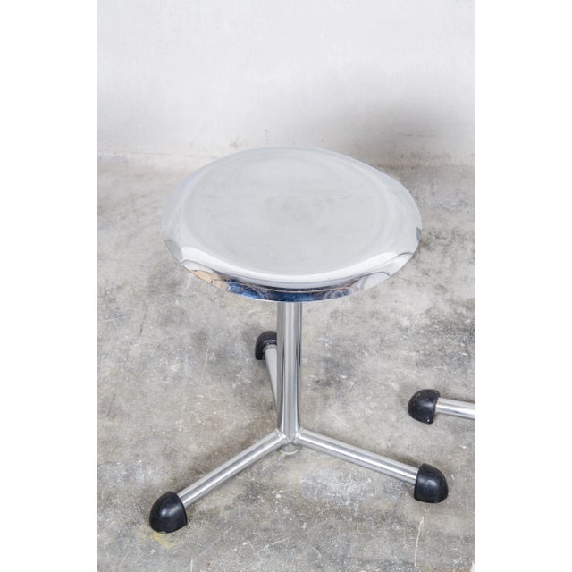 Mid-Century Modern Set of Medical Stools from Maquet, 1950s For Sale - Image 3 of 5