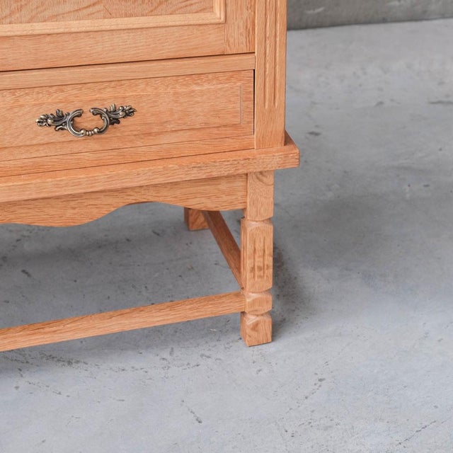 Mid-Century Danish Oak Sideboard in style of Kjaernulf For Sale - Image 4 of 18