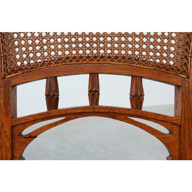 Art Nouveau Dining Chairs in the style of Victor Horta, Belgium, 1910s, Set of 6 For Sale - Image 17 of 18