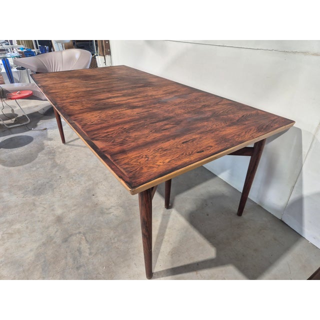 Rosewood Model 201 Conference Table by Arne Vodder for Sibast, 1960s For Sale - Image 10 of 11