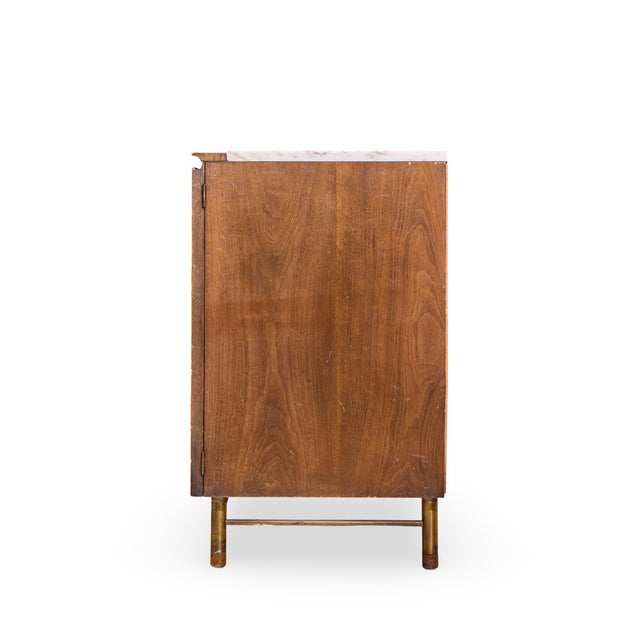 Mid 20th Century Bert England Mid Century Marble Top Credenza For Sale - Image 5 of 9