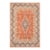Shabby CHic 1990's Vintage Orange/Blue Wool Rug - 9'8'' X 12'11'' For Sale
