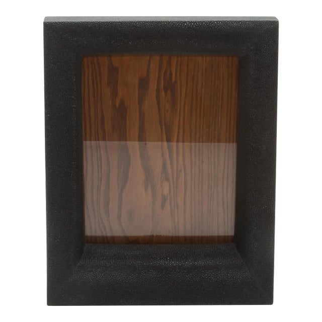 Picture Frame 8x10” in Black Shagreen by R&y Augousti For Sale